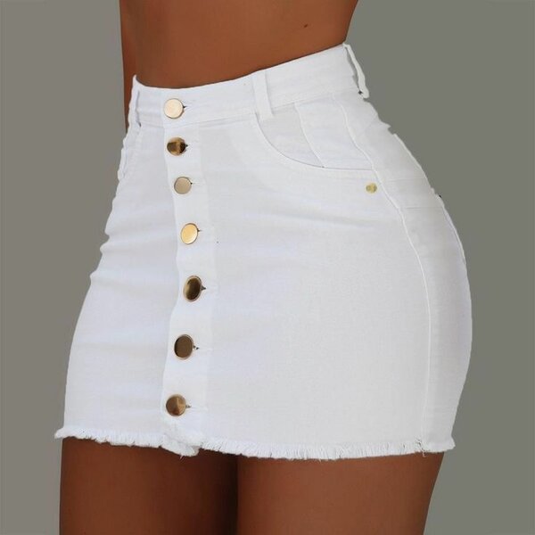 White Shorts Skirt - Ladies