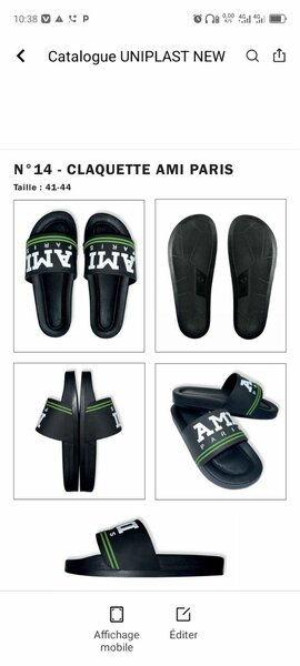 Claquettes Adidas Noir