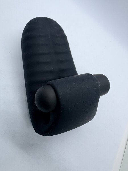 Anneau vibrant silicone noir