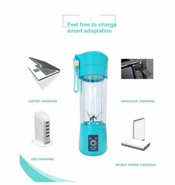 380ml - Portable Blender Bottle Juice Mixer - Rechargeable