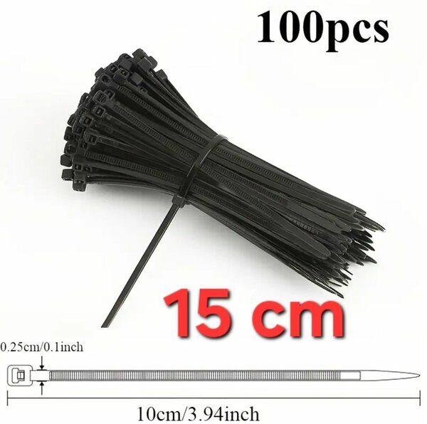 100 Attaches câble 15cm