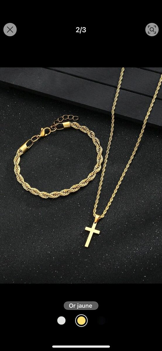 Ensemble Bijoux Or et Argent