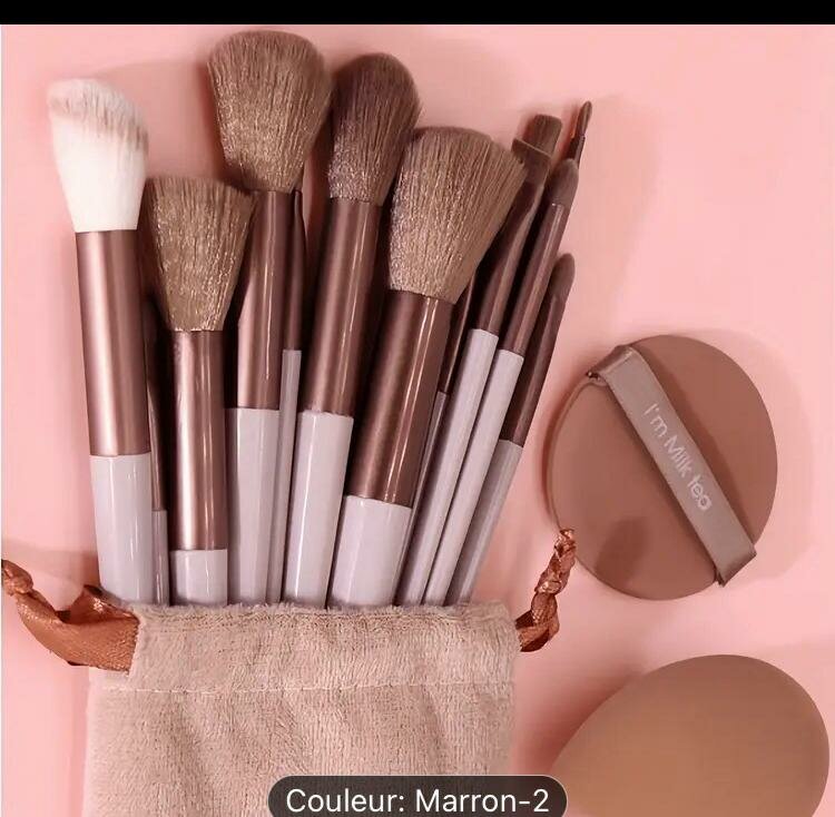 Pinceaux Maquillage Marron