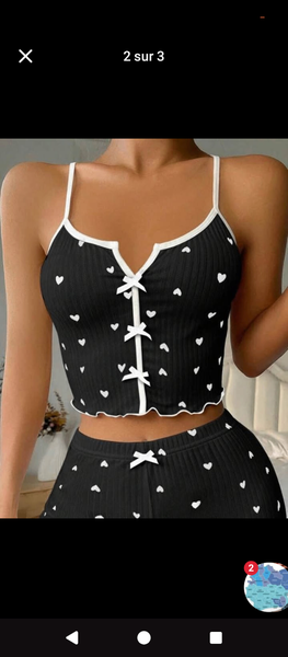 Ensemble pyjama cœur