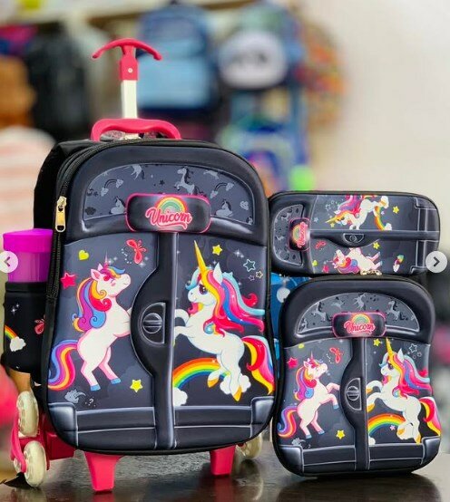 Unicorn Printed School Supplies Set of 4