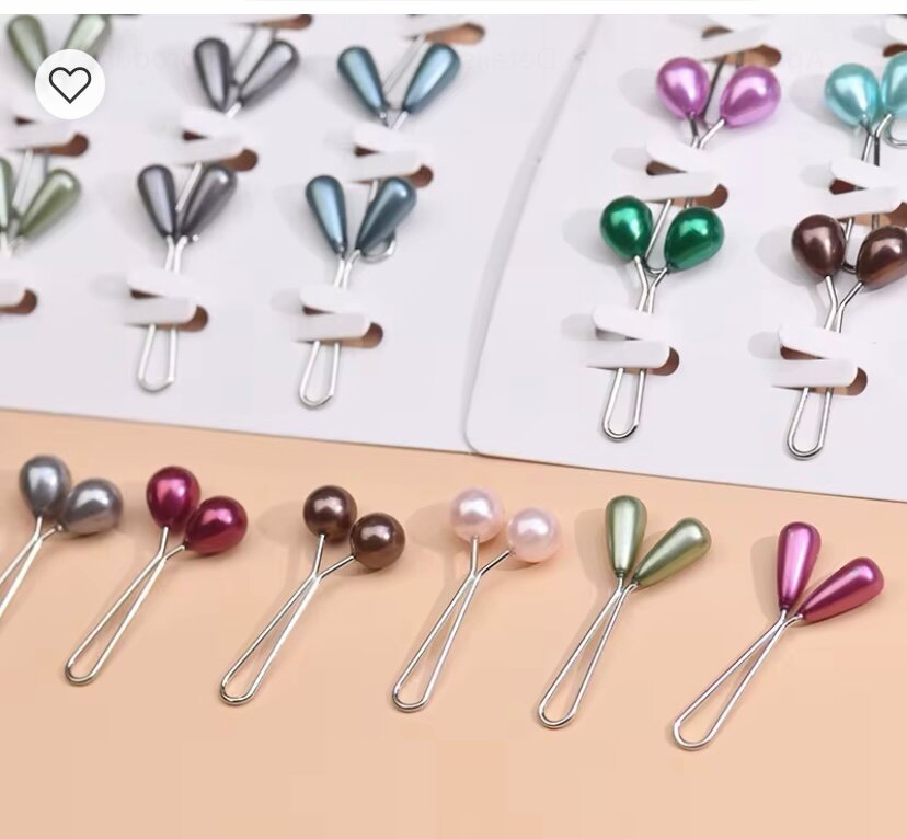 Épingles à cheveux perlées colorées