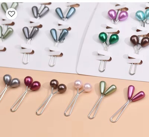 Épingles à cheveux perlées colorées