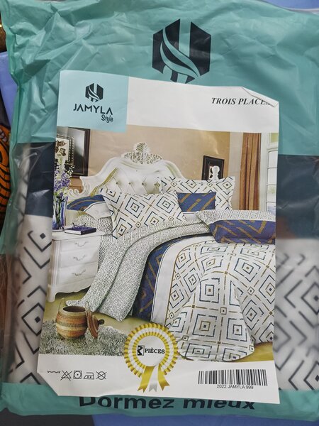 Parure de lit luxe1drap+2taies