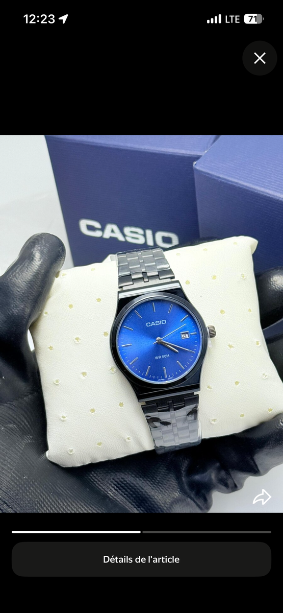 Montre élégante Casio homme