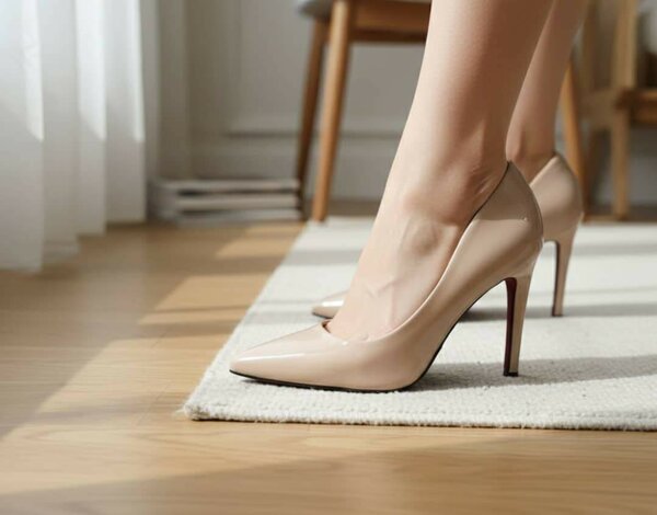 Escarpin élégant kaki