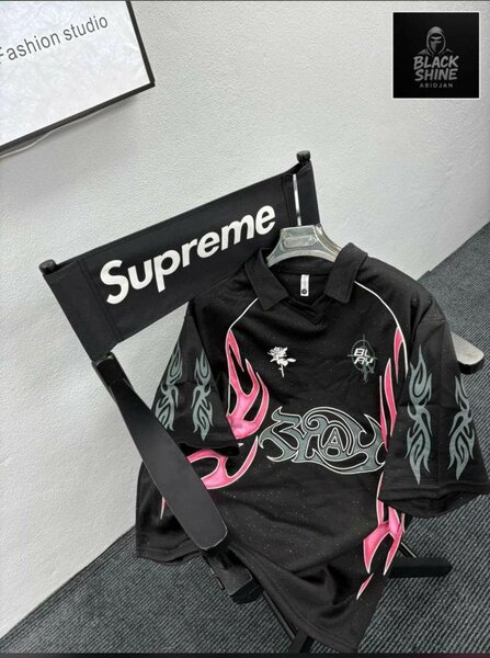 Maillot Noir Flamme Homme