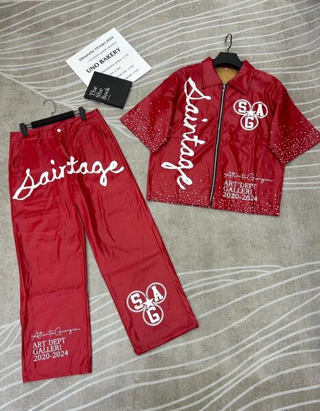 Ensemble rouge unisexe Graffiti