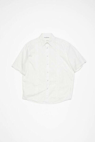 Men's White Short Sleeve Shirt