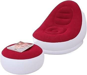 Fauteuil gonflable rouge