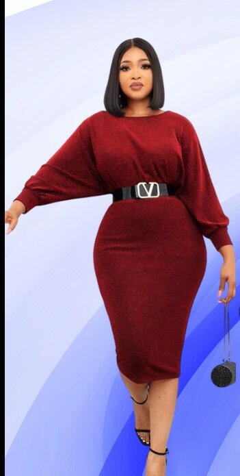 Stylish and high-quality women's dress red