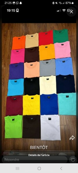 T-shirts multicolores unisexes