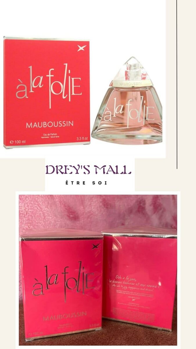 Parfum homme et femme