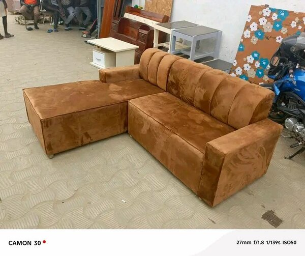 Canapé d'angle en velours