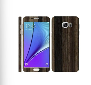 Samsung Galaxy Note 5 Brown Stripped Wooden Texture Mobile Skin