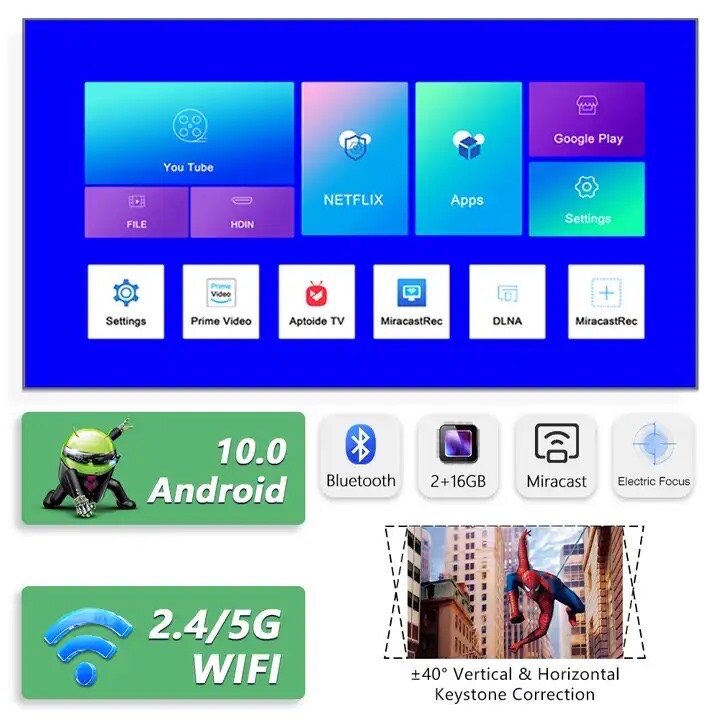 Vidéo Projecteur Android