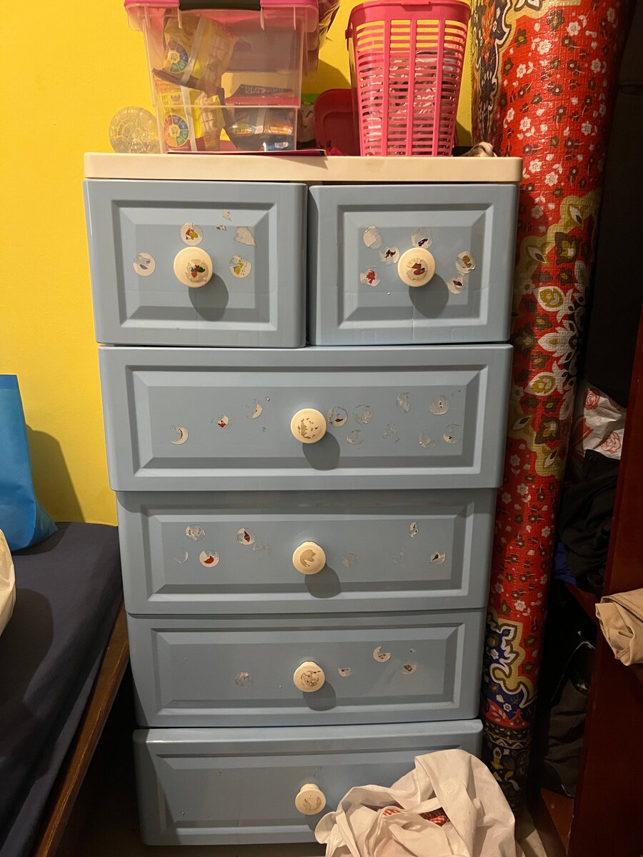 Commode en plastique pour enfants