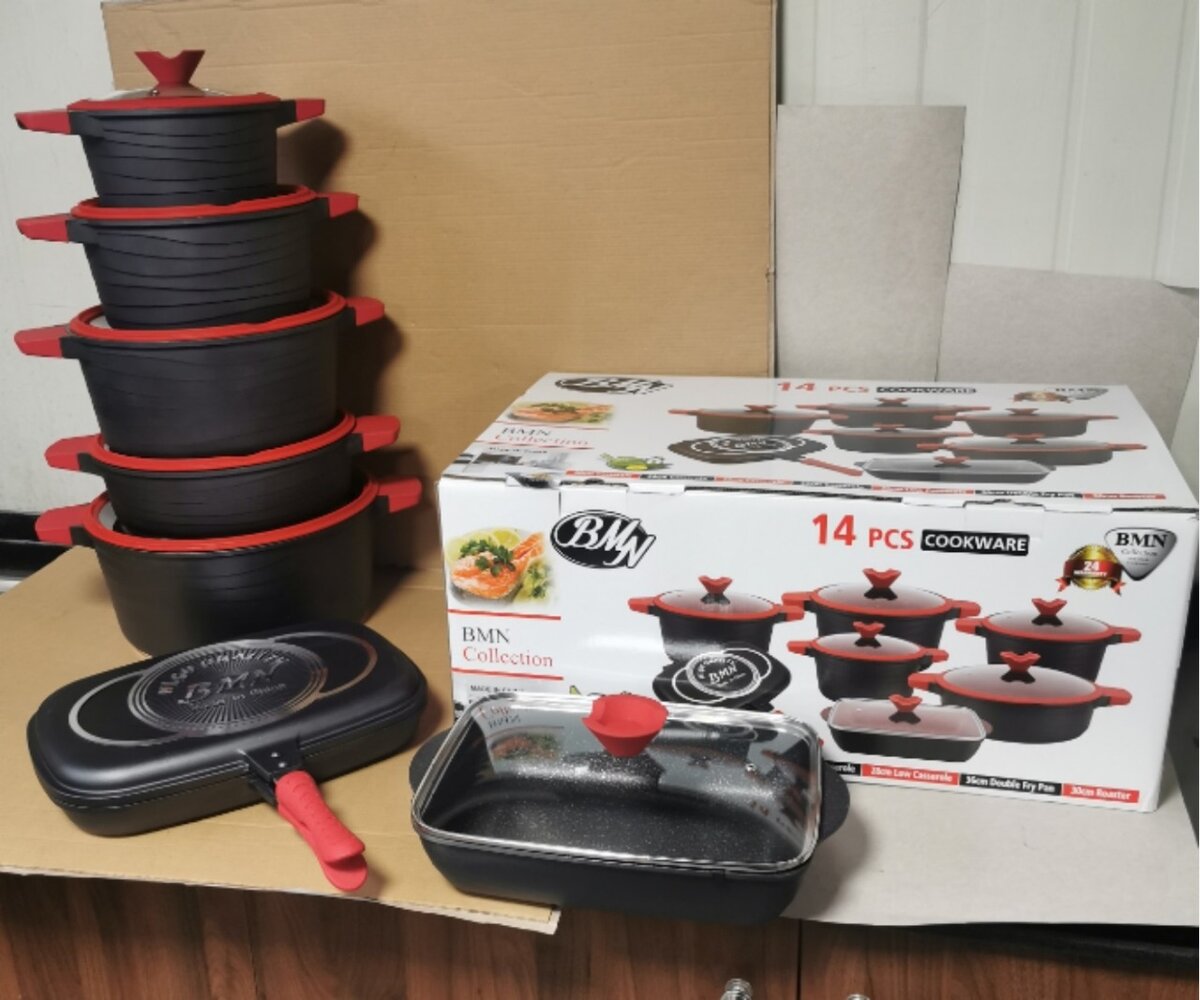 BMN 14pcs Nonstick cookware set
