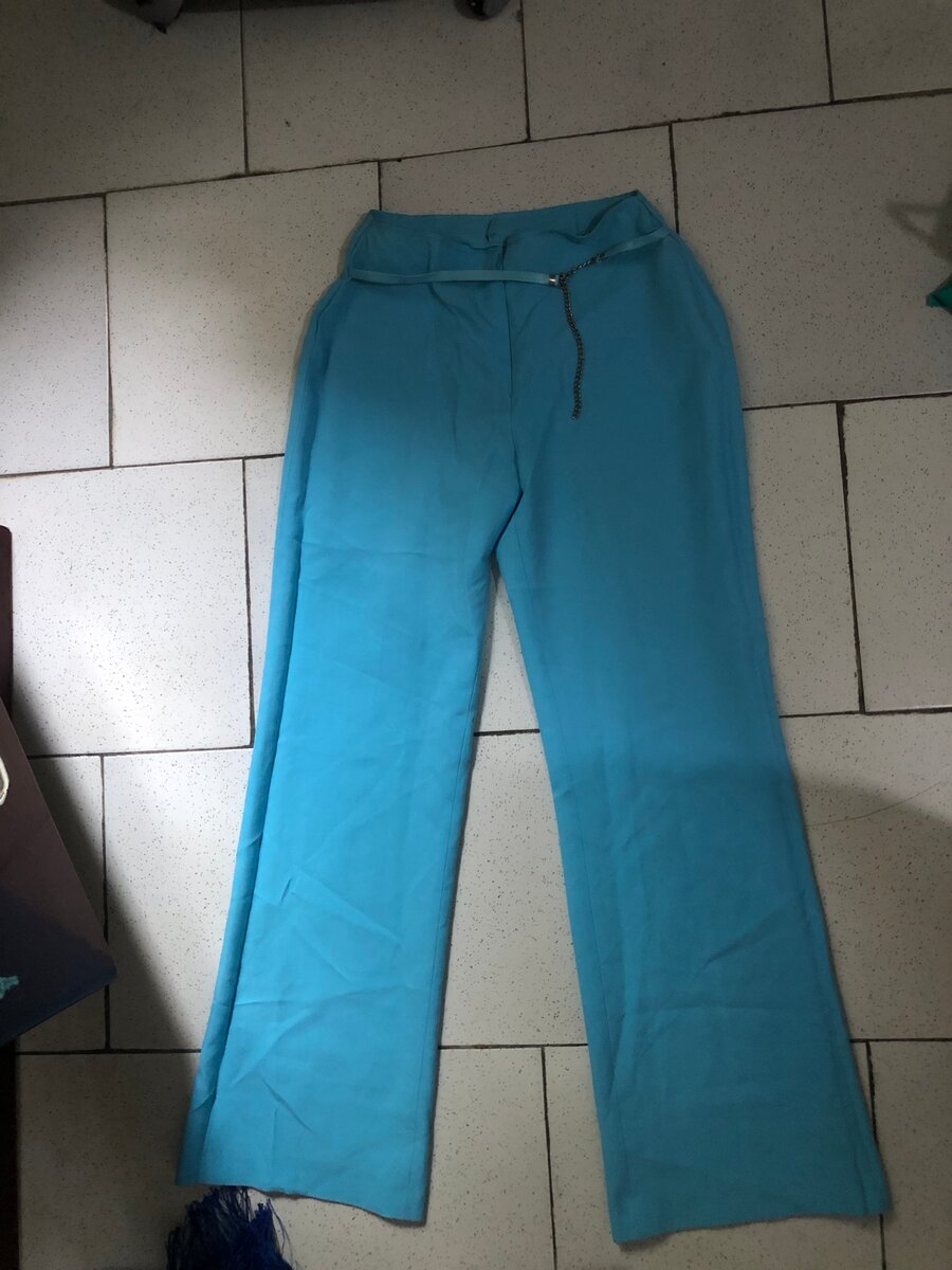 Pantalon gros bas bleu