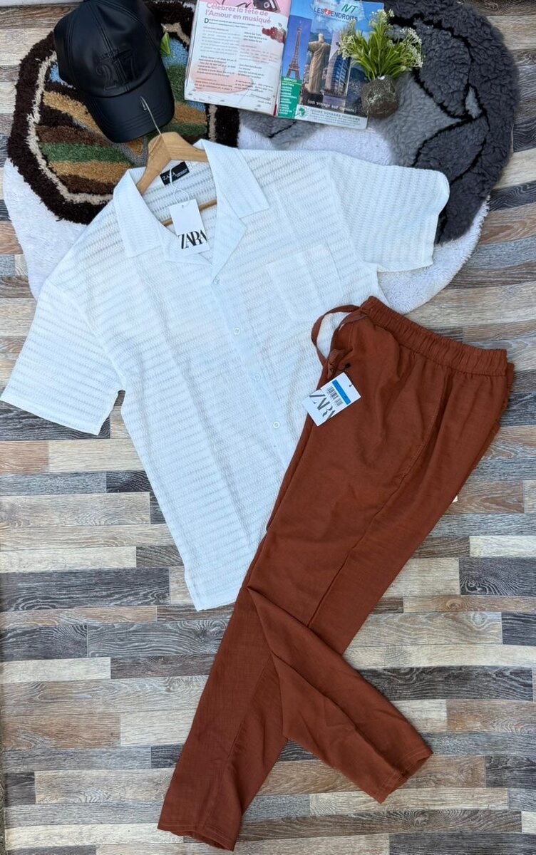 Ensemble Chemise et Pantalon Décontracté Hommes