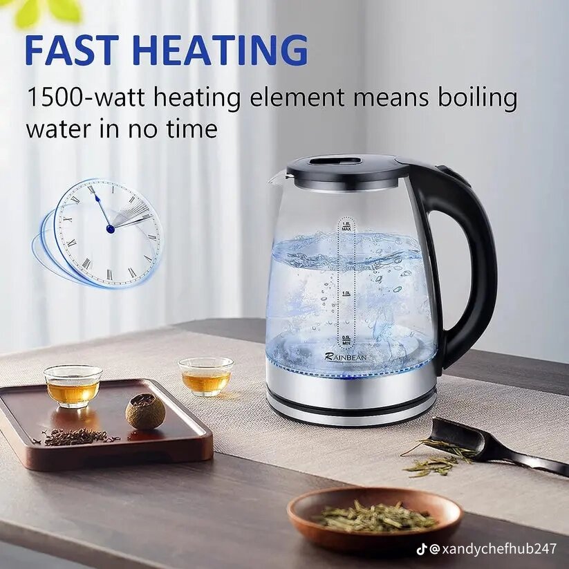 Portable glass kettle