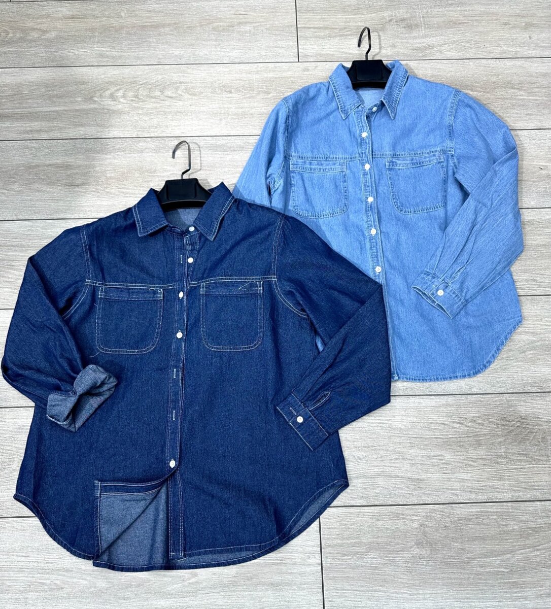 Джинсовые рубашки