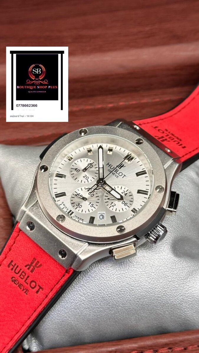 Montre hublot authentique avec sa boîte