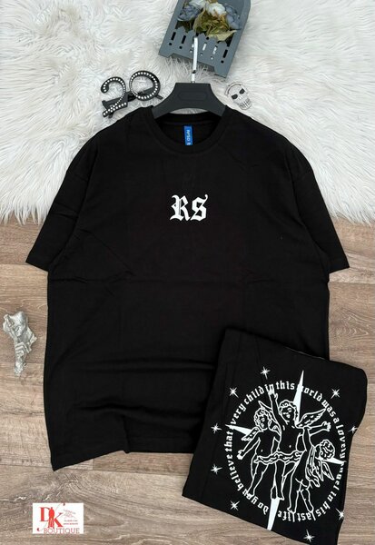 T-shirt unisexe noir RS