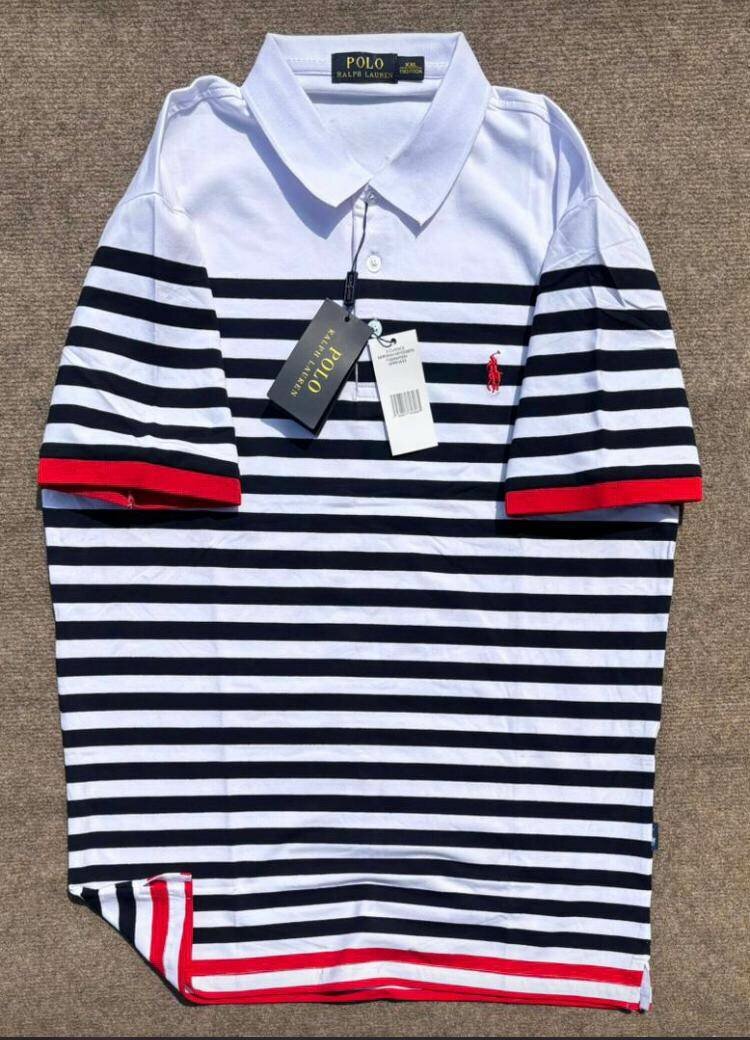 Polo rayé homme élégant