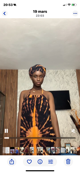 Robe longue sans dos tendance