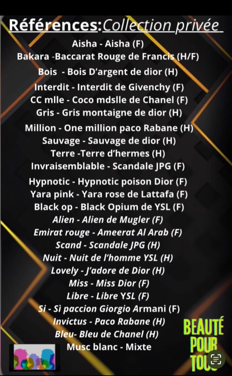 3 collections privés au choix