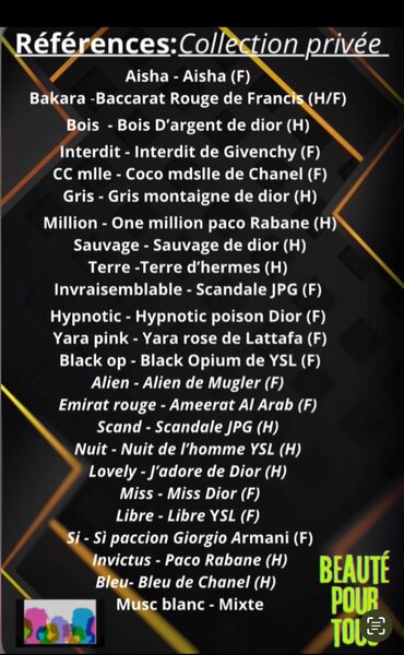 3 collections privés au choix