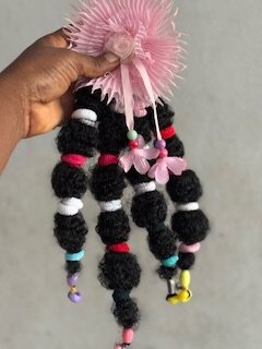 Extensions cheveux afro colorés