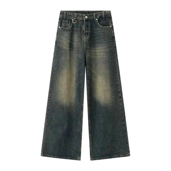 Brown baggy jeans trousers