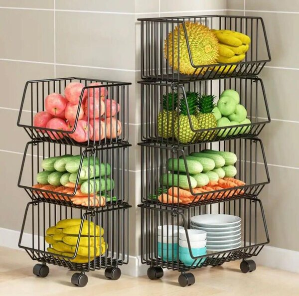 Removable Kitchen Fruit and Vegetable Storage Rack