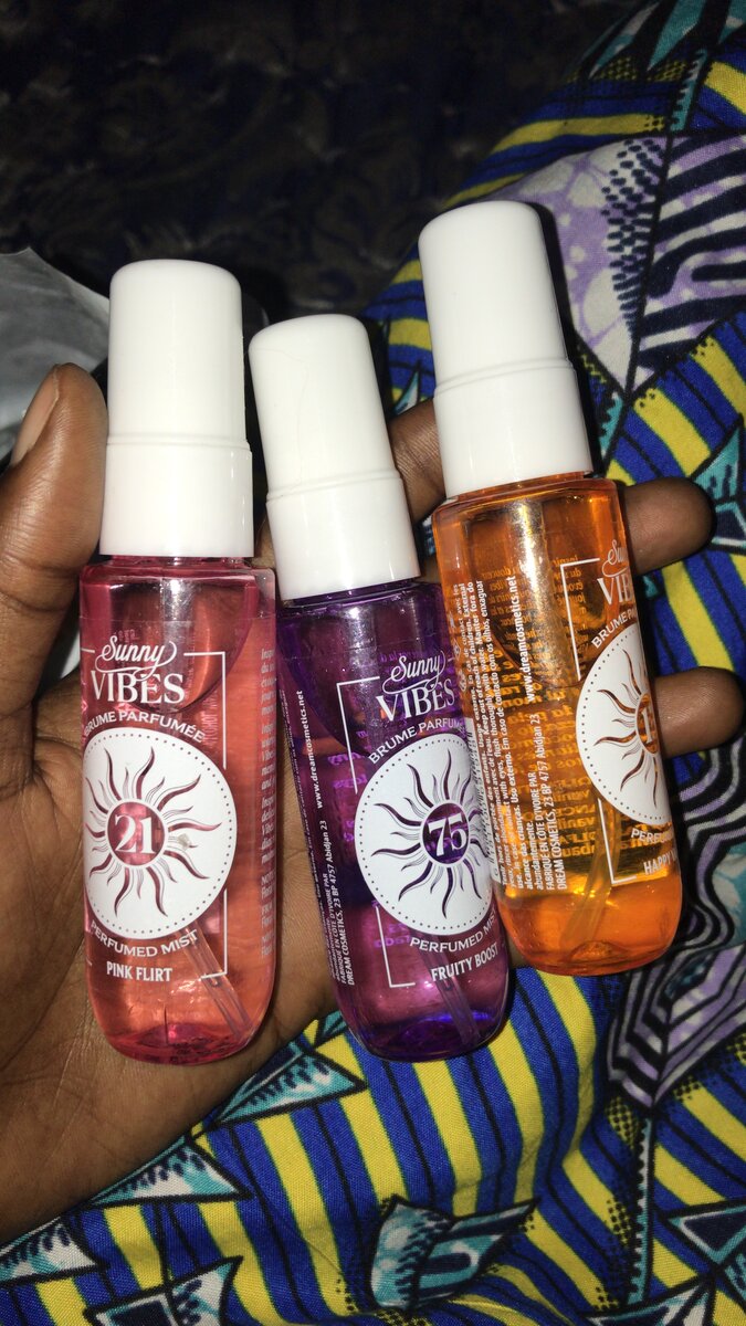 Sprays parfumés Sunny Vibes