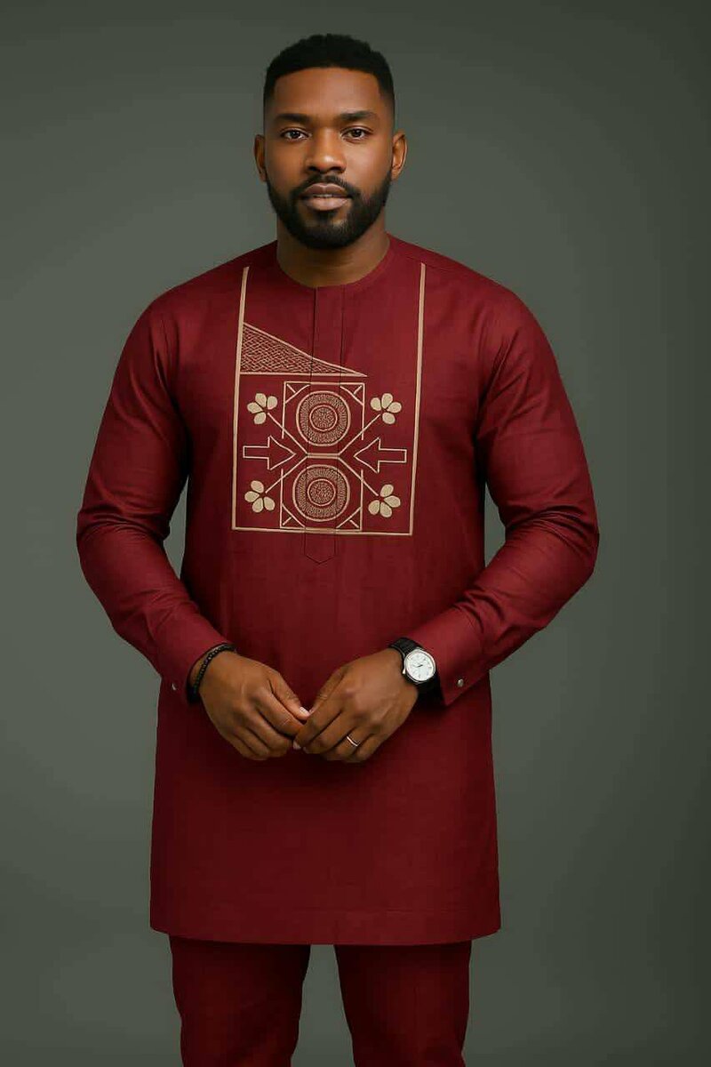 Boubou Africain Homme Élégant