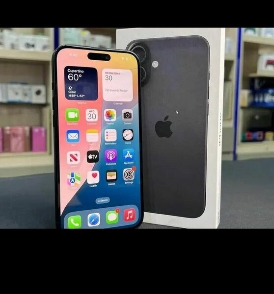 Smartphone Apple avec boîte