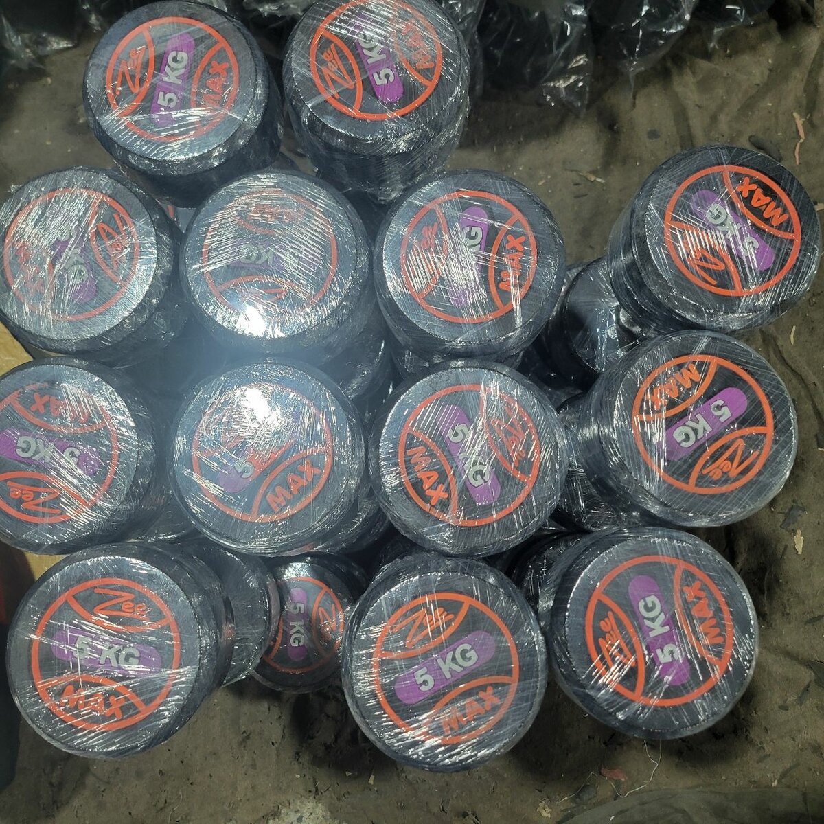 RUBBER COATED DUMBBELLS