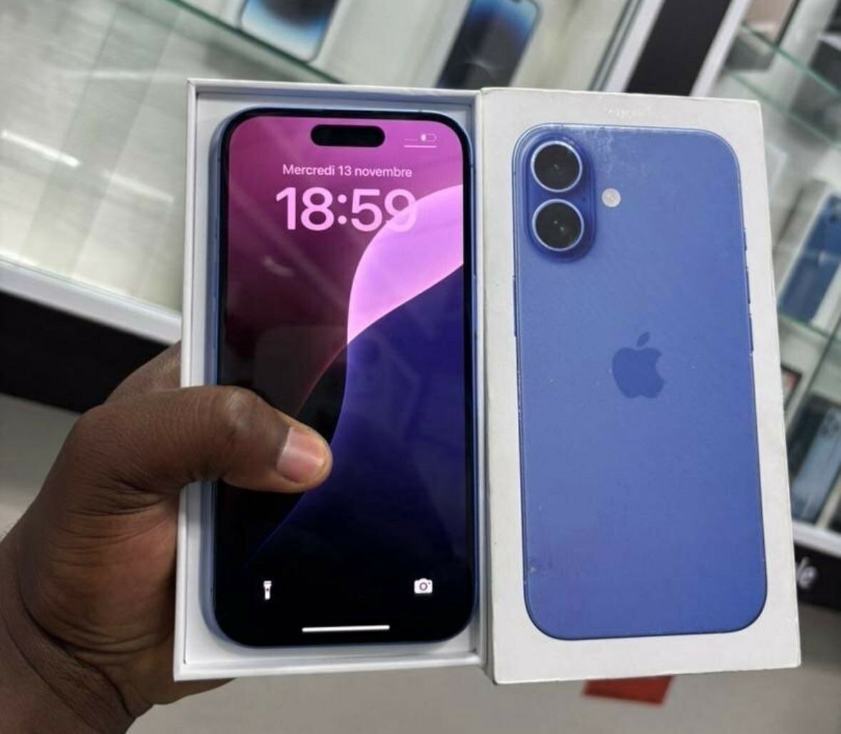 Smartphone Apple Bleu