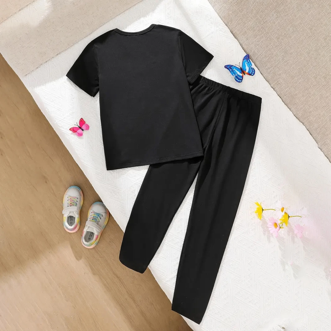 Pyjama papillon noir confortable