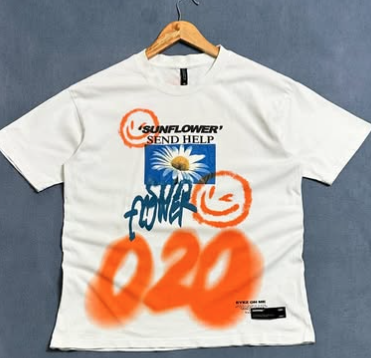 Heavy cotton graphic t shirt size : M