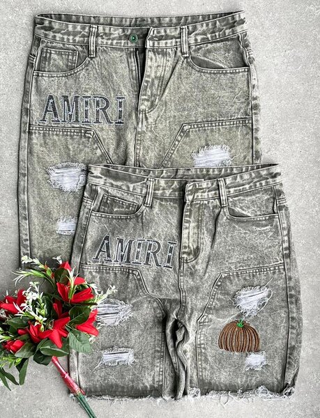 Shorts en denim unisexe