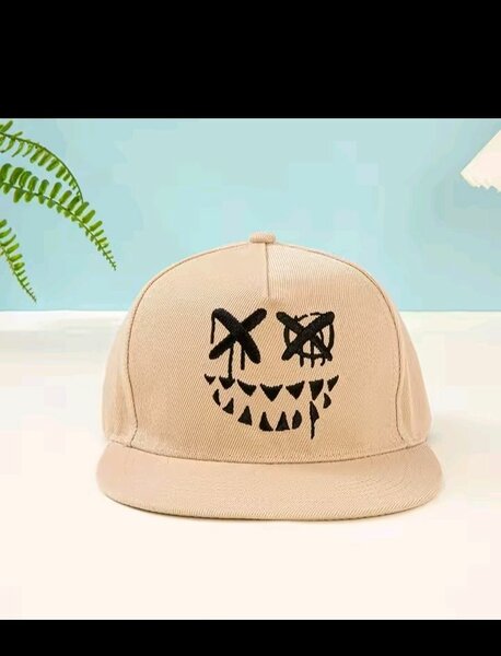 Casquette Snapback Au Visage Sourire