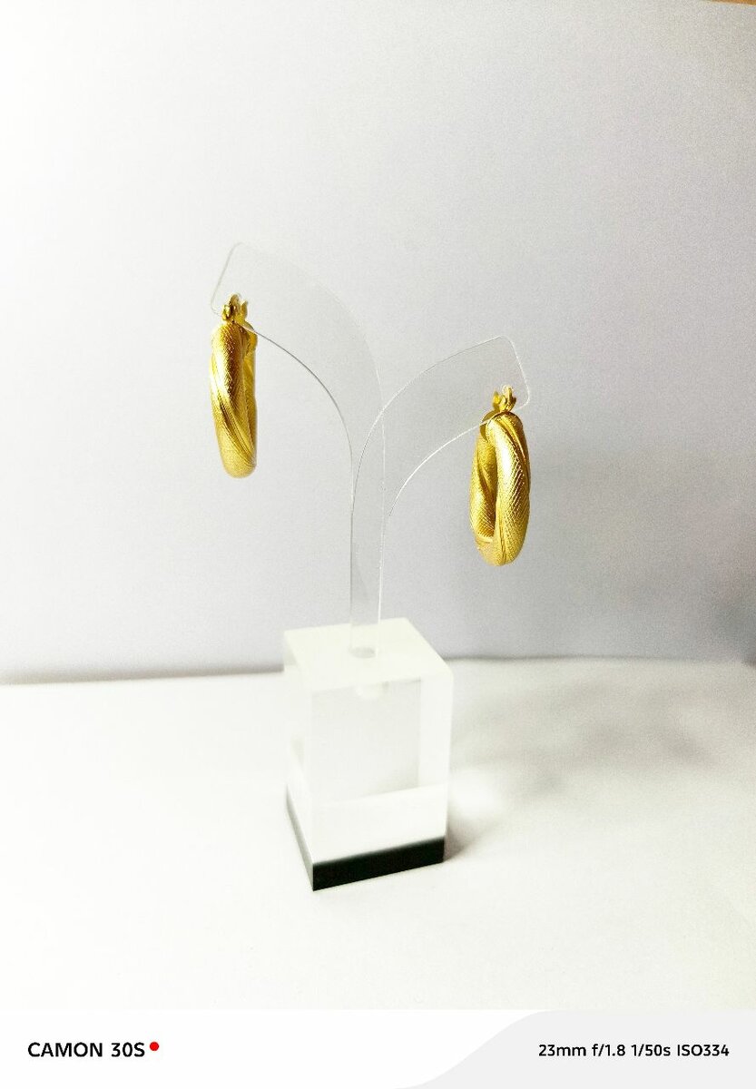 Boucles d'oreilles dorées élégantes