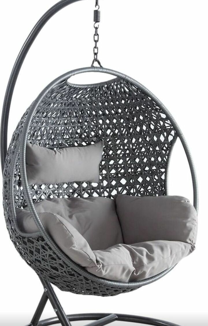 Fauteuil suspendu en rotin